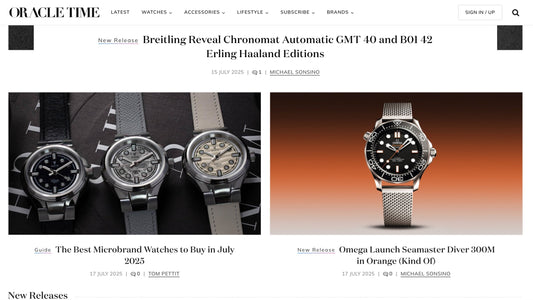 ALATO Timescope med i Oracle Time’s köpguide för juli 2025