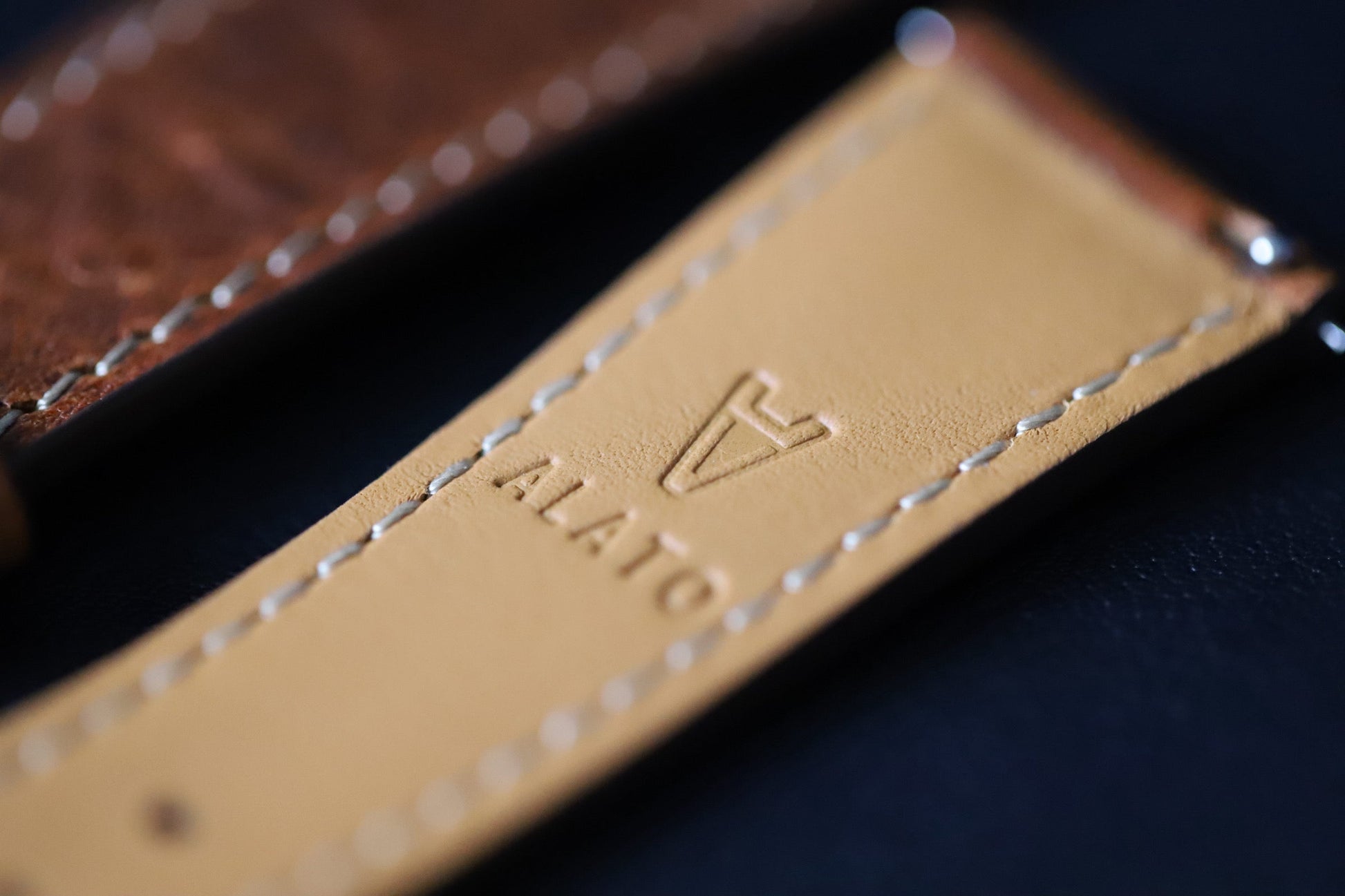 ALATO® Badalassi + Zermatt Klockarmband av Italienskt Top-Grain Kalvskinn med Quickrelease - Chestnut / 20 mm - Armband