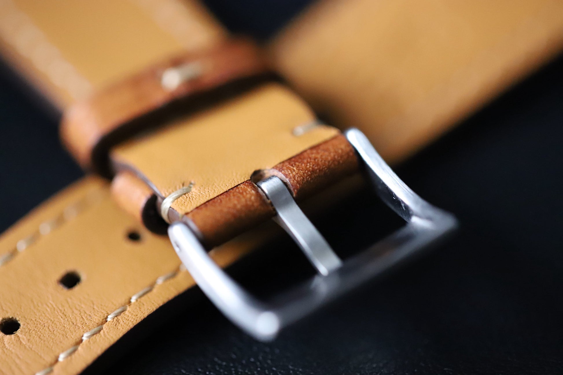 ALATO® Badalassi + Zermatt Klockarmband av Italienskt Top-Grain Kalvskinn med Quickrelease - Chestnut / 20 mm - Armband