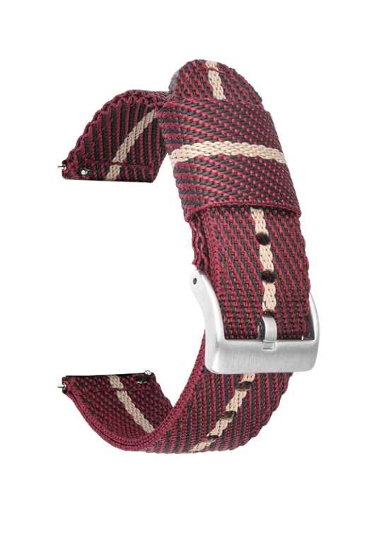 Premium Watch Strap in Passion Woven Fabric 20 alt 22 mm