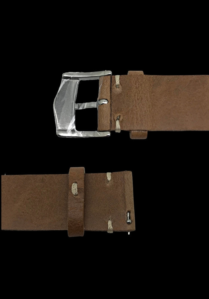 ALATO® Vintage Klockarmband av Italienskt Top-Grain Läder i Premium Kvalitet med Quickrelease 20mm