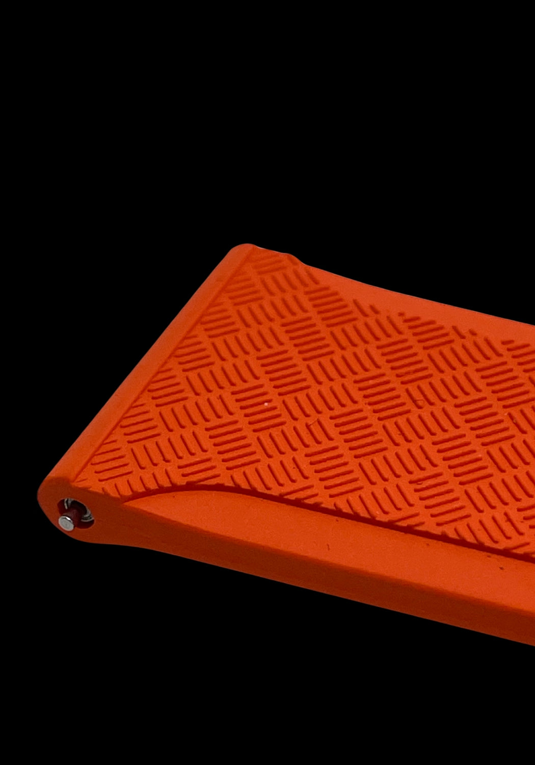 Premium Orange Textur Klockarmband av FKM Gummi med Quickrelease 20mm - Orange / Rostfritt stål / 20 mm - Armband